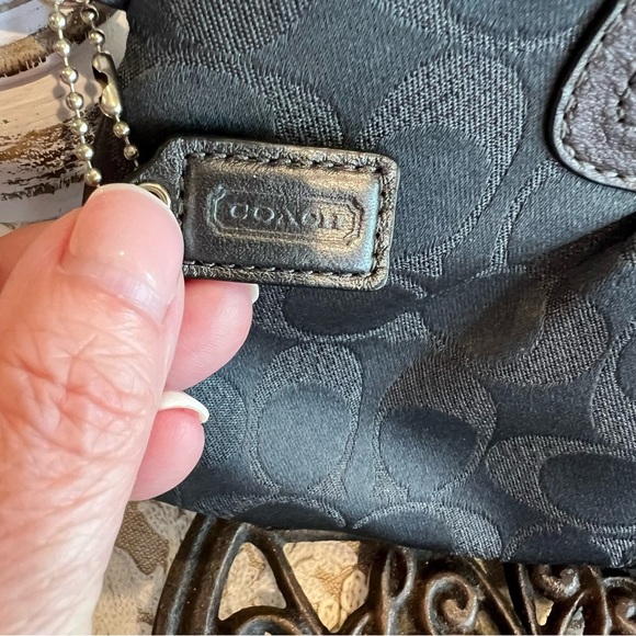 Coach Stunning Teal and Silver Clutch - EUC - Picture 7 of 7